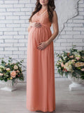 2025.3.24下架Muttermode Abendkleid Umstandsmode Hochzeit Body Schwangerschaft Spitze Maxikleid