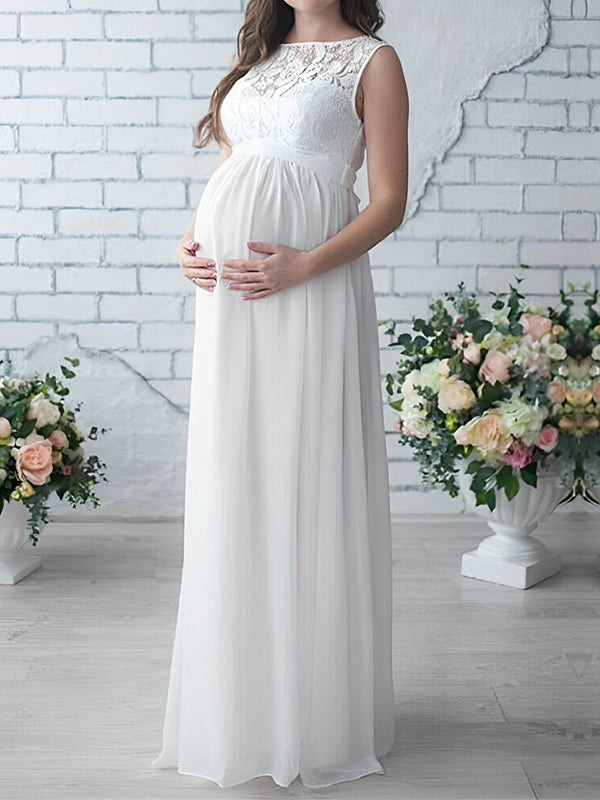 2025.3.24下架Muttermode Abendkleid Umstandsmode Hochzeit Body Schwangerschaft Spitze Maxikleid
