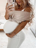 Muttermode Umstandskleid Bodyconkleid Ärmellos Enges Minikleider Für Schwangere