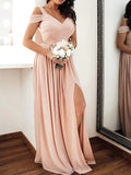 Muttermode Abendkleid Umstandskleid Seitenschlitz Trägerlos Schwangere Umstandskleid Festlich Maxi Kleider