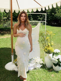 Muttermode Schwangerschaftskleid mit 3D-Blumenmuster, elegant und modisch für Fotoshootings im Frühling Sommer