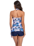 Muttermode Umstands Badeanzug Blumen Schleife Neckholder Mit Brustkissen