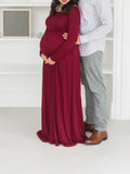Muttermode Umstandskleider Fotoshootingkleider Baby Shower Schleppe Schwangerschaft Maxikleider