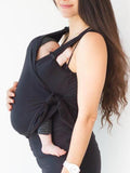 Muttermode Babytrage T-Shirt Kangaroo Ärmellos Gürtel Trageshirt